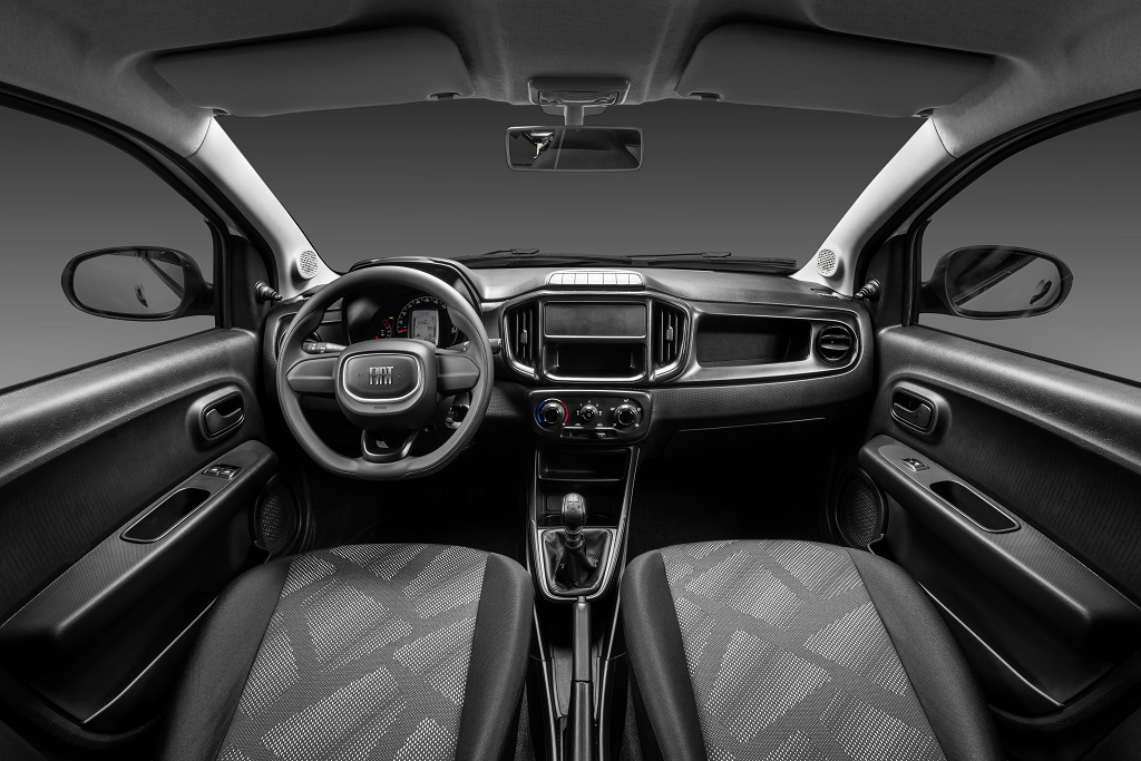 Interior e Painel do Fiat Mobi 2026